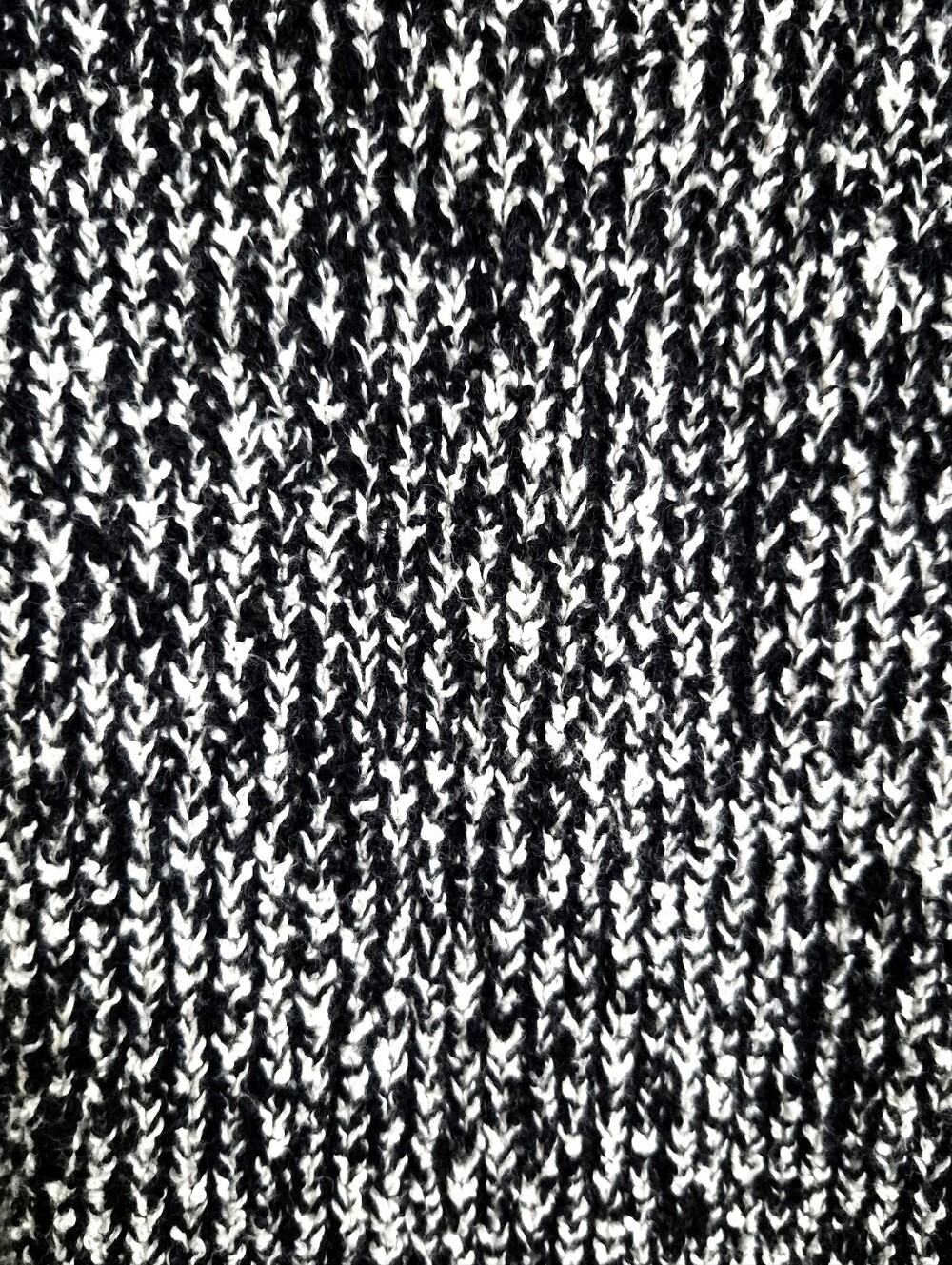 Eileen Fisher Organic Cotton Mock Neck Boxy Sweater L Marled Chunky Knit F19UBT - Picture 12 of 15